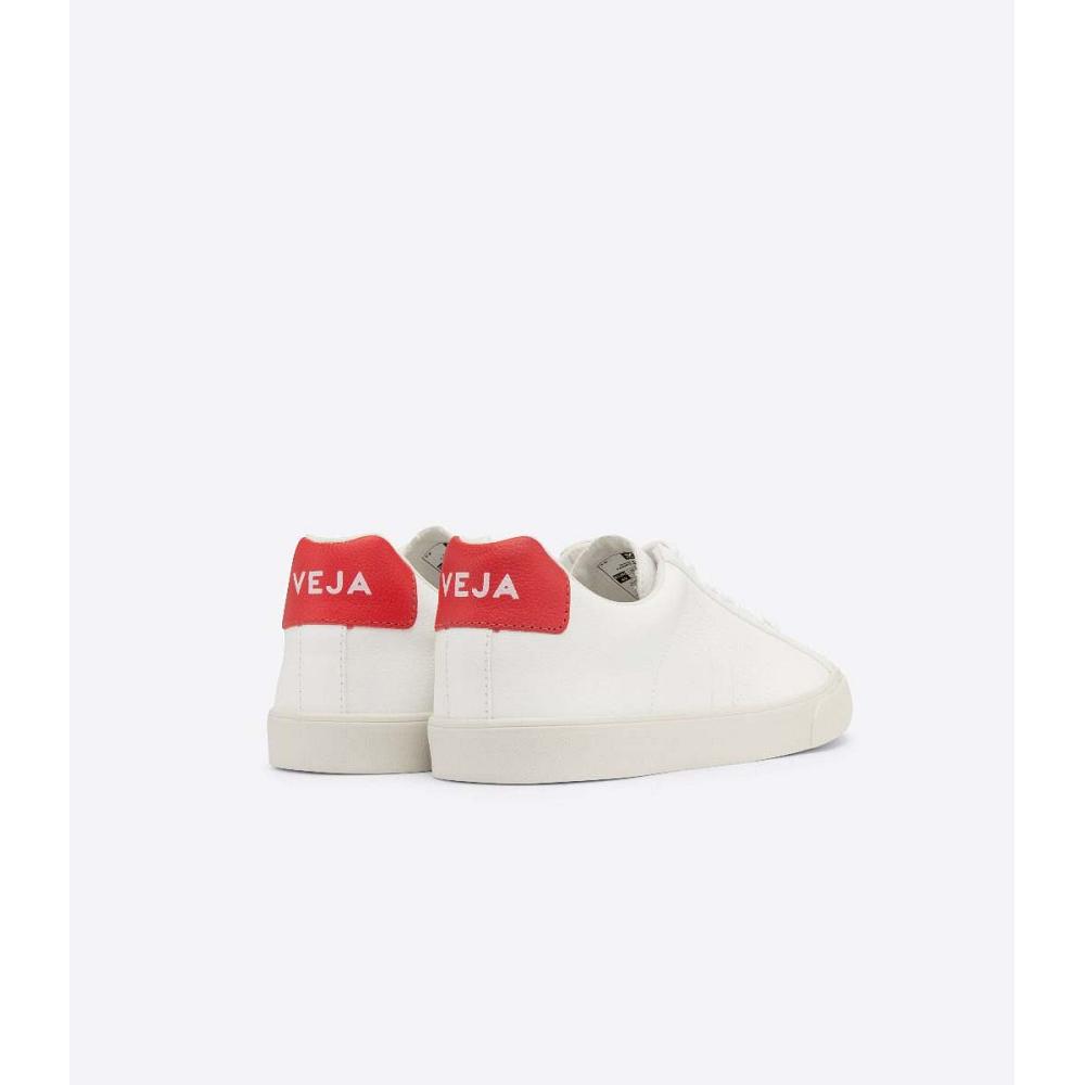 Veja ESPLAR CHROMEFREE Men's Sneakers White/Red | NZ 307KOR